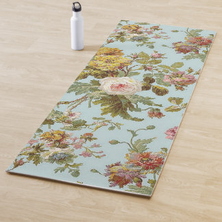 Regina  Roos Flowers Blue Design Yoga Mat