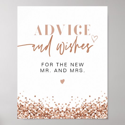 REGINA Roos Gold Advice voor de Bride & Groom Poster (Voorkant)
