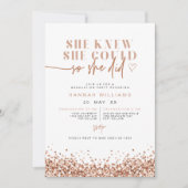 REGINA Roos Gold Glitter Ze deed het Afstuderen Kaart (Voorkant)