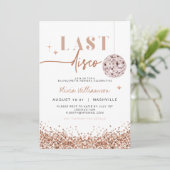 REGINA Roos Gold Last Disco Bachelorette Weekend Kaart (Staand voorkant)