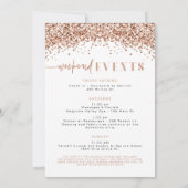 REGINA Roos Gold Last Disco Bachelorette Weekend Kaart (Achterkant)