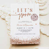 REGINA Roos Gold Let's Disco Birthday Party Kaart