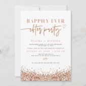 REGINA Roos Gold Sequin Elopement Reception Kaart (Voorkant)