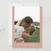 REGINA Roos Gold Sequin Elopement Reception Kaart (Achterkant)