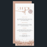 REGINA Roos Gold Sequins Disco Let's Eat Menu Kaar<br><div class="desc">Dit menu "Laten we eten" bevat roos gouden sequenties, een disco bal en een glam font duo. Gebruik deze sjabloon om de doopvonten, de doopvontkleur, en de achtergrondkleur uit te geven om uw gebeurtenisbehoeften aan te passen. Bewerk *het grootste deel* van de tekst om aan uw gebeurtenisbehoeften te voldoen. Dit...</div>
