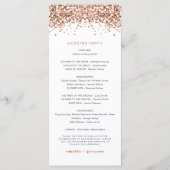 REGINA Roos Gold Sequins Long Wedding Programme Menu (Achterkant)