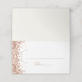 REGINA Roos Gold Sequins Weddenschap Plaatskaartje (Buitenkant ongevouwen)
