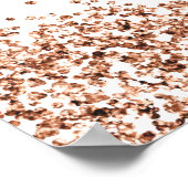 REGINA Roos Gold Sequins Wedding WelkomstPoster Poster (Hoek)