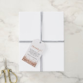 REGINA Rose Goud Sequins Bedankkaart Tag Cadeaulabel (Met Touw)
