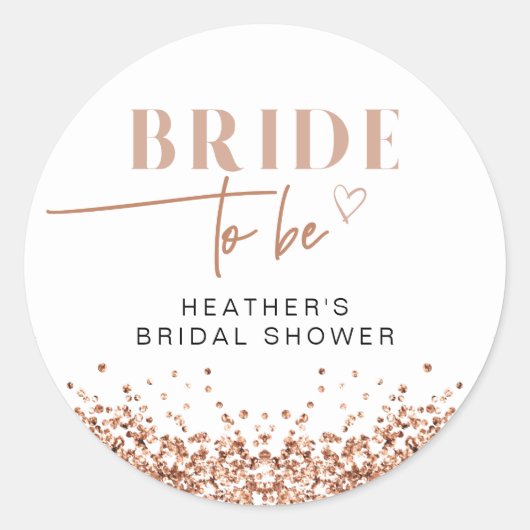 REGINA Roze Goud Blush Roze Bruid Wordt Sticker (Voorkant)