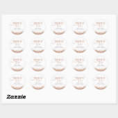 REGINA Roze Goud Blush Roze Bruid Wordt Uitgenodig Ronde Sticker (Vel)