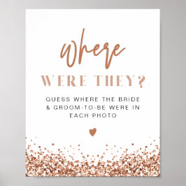 REGINA Roze Gouden Lovertjes Waar Waren Ze Bord Poster