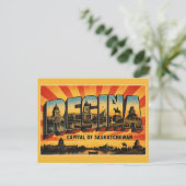Regina Saskatchewan Hoofdstad Briefkaart (Staand voorkant)