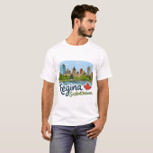 Regina Saskatchewan Schattige Skyline Pride T-shirt (Voorkant volledig)