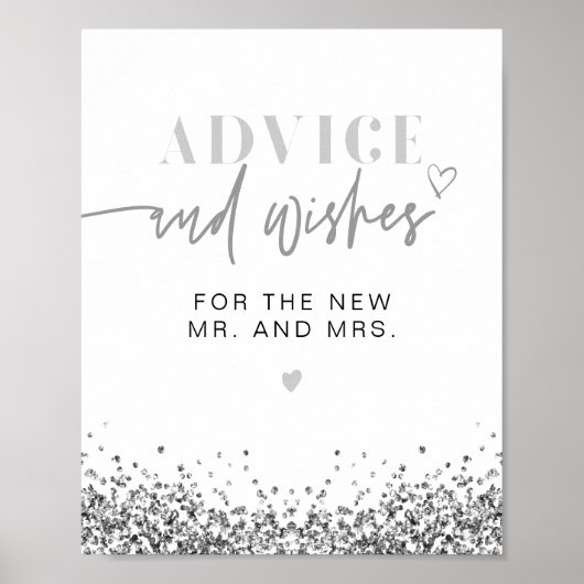 REGINA Silver Disco-advies voor de Bride & Groom Poster (Voorkant)