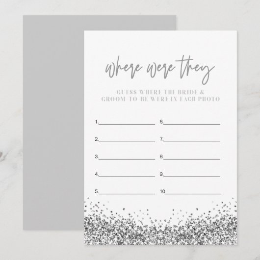 REGINA Silver Disco waar zij Vrijgezellenfeest Kaart (Voorkant / Achterkant)