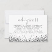 REGINA Silver Glam Sequins Wishing Well Kaart (Voorkant)