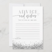 REGINA Silver Glitter Advice en Wishes Kaart (Voorkant)