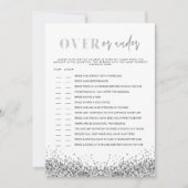 REGINA Silver Over onder Vrijgezellenfeest Game In Kaart (Voorkant)