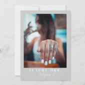 REGINA Silver Sequins Sparkly Vrijgezellenfeest In Kaart (Achterkant)