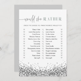 REGINA Silver Sequins zou ze een beetje een Bridal Kaart