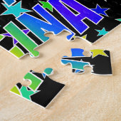 "REGINA" Voornaam, geun "HAPPY BIRTHDAY" Legpuzzel (Zijkant)