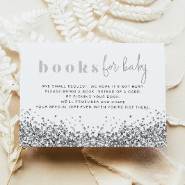 REGINA Zilveren Glitter Lovertjes Boeken Voor Baby Kaart