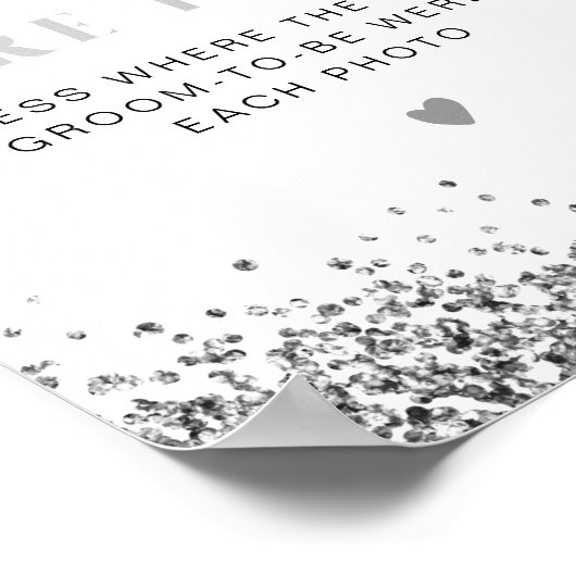 REGINA Zilveren Pailletten Disco Waar Waren Ze Bor Poster (Hoek)