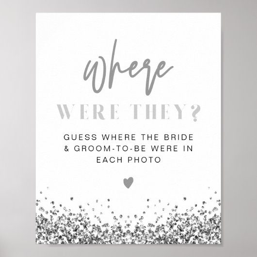 REGINA Zilveren Pailletten Disco Waar Waren Ze Bor Poster (Voorkant)