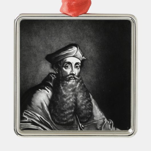 Reginald Pole illustratie Metalen Ornament (Voorkant)