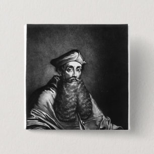 Reginald Pole illustratie Vierkante Button 5,1 Cm