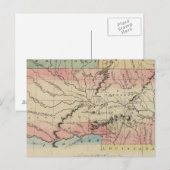 Regio Arkansas en Oklahoma Briefkaart (Voorkant / Achterkant)