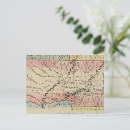 Regio Arkansas en Oklahoma Briefkaart (Staand voorkant)