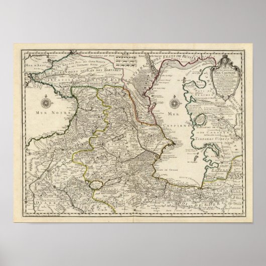 Regio Caspian Zee Poster (Voorkant)