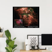 Regio Eta Carinae Starforming - Spitzer Space Tel Poster (Thuiskantoor)
