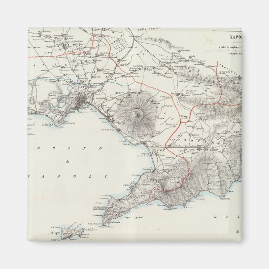 Regio Napels (Italië) Magneet (Voorkant)