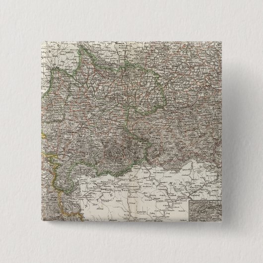 Regio Oesterreich - Wenen Vierkante Button 5,1 Cm (Voorkant)