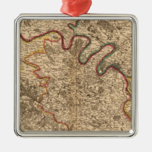 Regio Parijs Frankrijk 2 Metalen Ornament