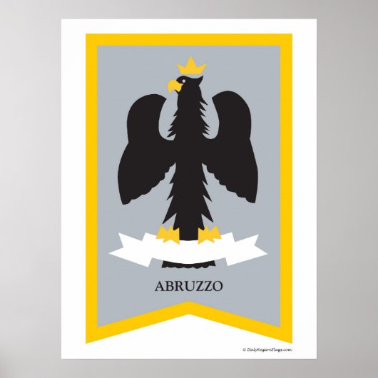 Regio Poster Abruzzo Abruzzen Italië (Voorkant)