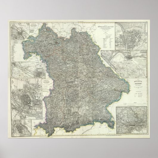 Regio Regensburg van Duitsland Poster (Voorkant)