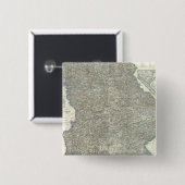 Regio Regensburg van Duitsland Vierkante Button 5,1 Cm (Voorkant /achterkant)