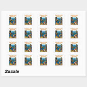Regio Tahoe Lake Vierkante Sticker (Vel)
