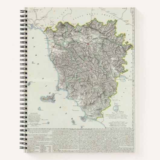 Regio Toscane, Italië Notitieboek (Voorkant)