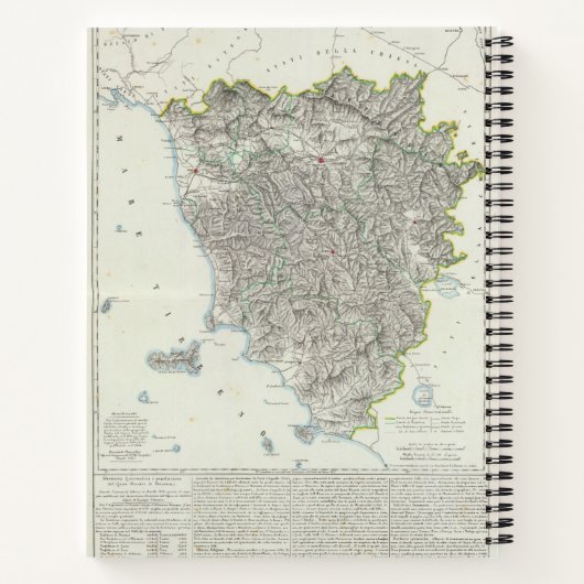 Regio Toscane, Italië Notitieboek (Achterkant)