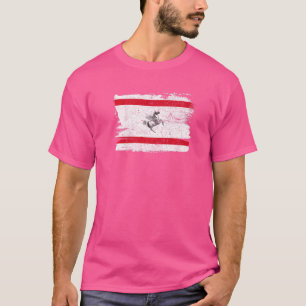 Regio Toscane Italië Vlag Italiaanse Vintage Flore T-shirt