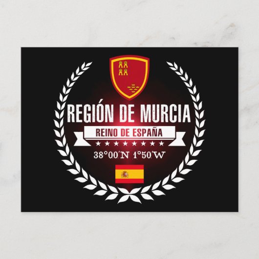 Región de Murcia Briefkaart (Voorkant)