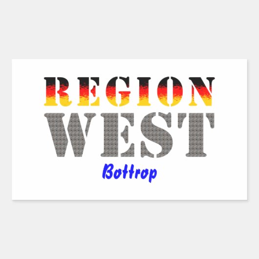 Region West - Bottrop Rechthoekige Sticker (Voorkant)