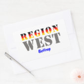 Region West - Bottrop Rechthoekige Sticker (Envelop)