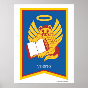 Regionaal centrum Veneto — Italië — Afdrukken Poster