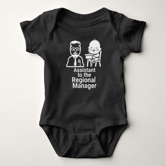 Regionaal Manager shirt -vader en zoon matching (Voorkant)